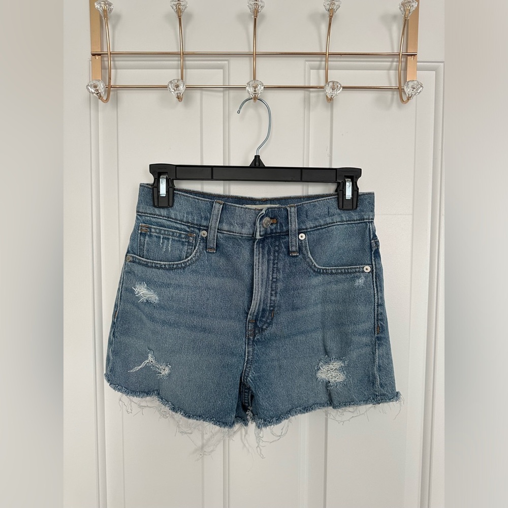 Madewell lightweight deconstructed the perfect jean shorts